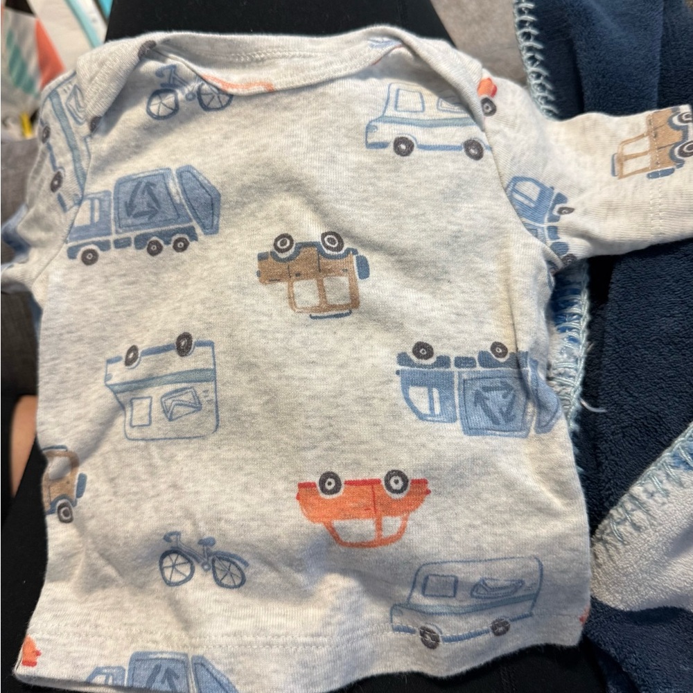 Carter's Blue and Vehicle print set